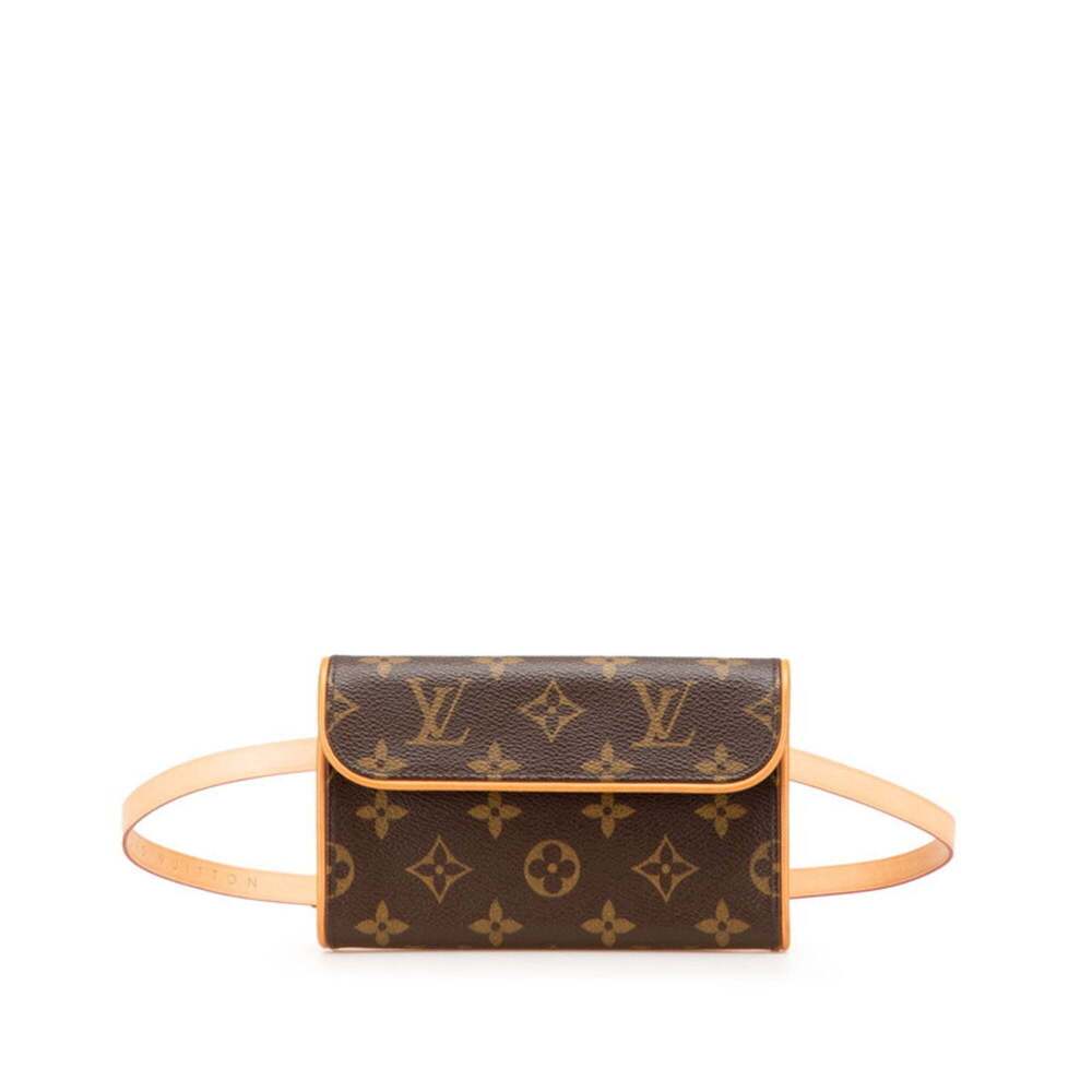 LOUIS VUITTON Authentic Brown Monogram Leather Fanny Pack - Picture 1 of 10